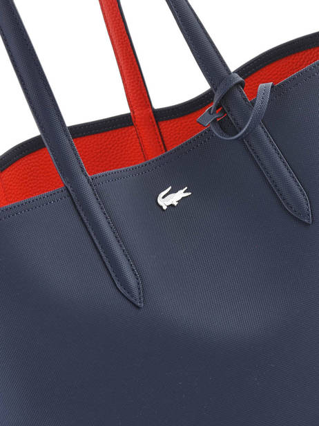 Sac Cabas Anna Reversible Lacoste Bleu anna 18SAXPG6 vue secondaire 2