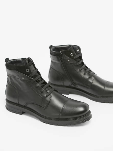 Boots Notif En Cuir Redskins Noir men NOTIF vue secondaire 3