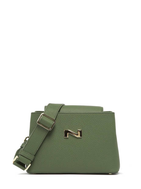 Sac Bandoulière Poppy Cuir Nathan baume Vert eden 2